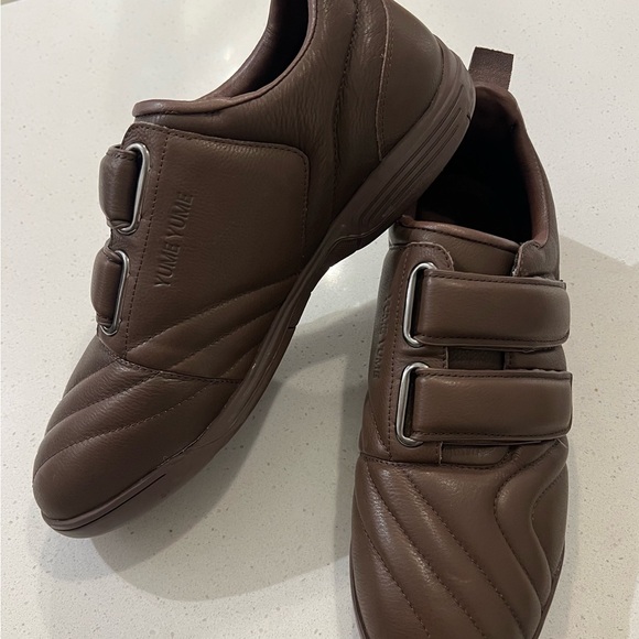 Yume Yume Brown Football Velcro Sneakers - Picture 4 of 6